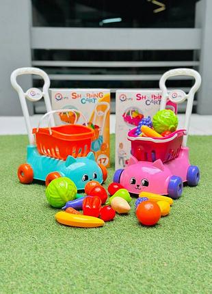 Тележка для супермаркета, каталка, корзина для продуктов