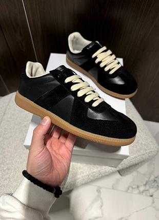 Черные кеды maison margiela маржела