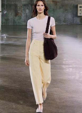 Джинсы zw collection wide leg с высокой посадкой