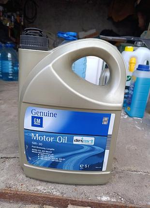 Оригинальное моторное масло gm 5w30 dexos 2