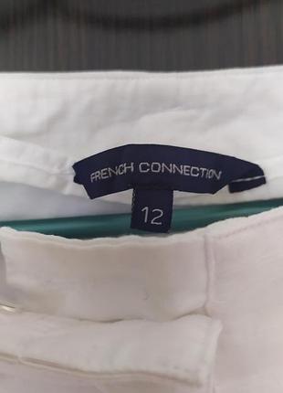 Женские качественные белые шорты английского бренда french connection женккие летние котоновые шорты3 фото