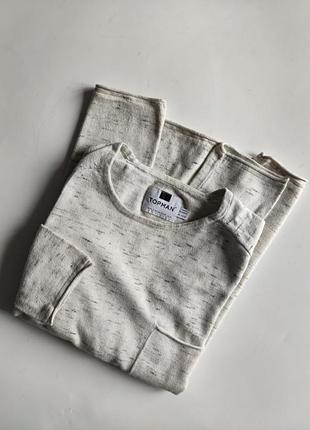 Джемперtopman молочный меланж vintage р.м