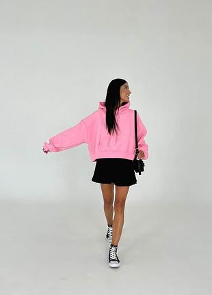 Укороченные оверсайз худи