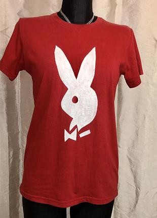 Вінтажна кастом футболка playboy vintage 2000s y2k
