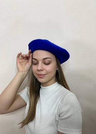Берет синій стильний