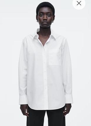 Белая рубашка h&amp;m s 3