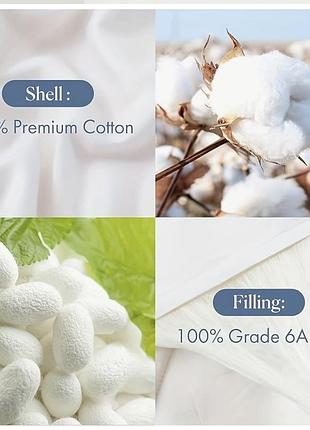 Нова шовкова ковдра наповнювач 100% mulberry silk2 фото