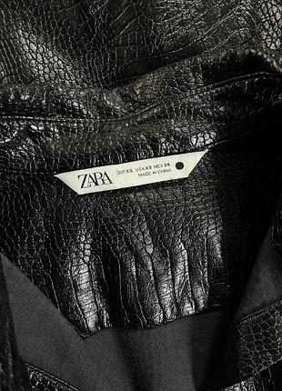 Рубашка zara из эко кожи6 фото