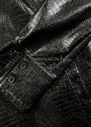 Рубашка zara из эко кожи7 фото