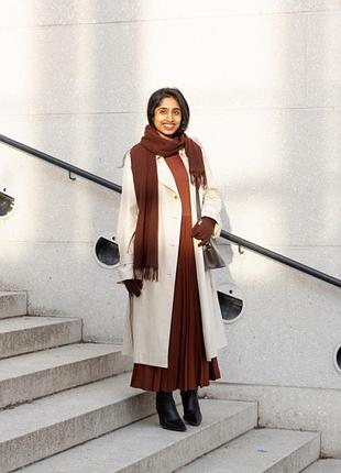 Кашемировые перчатки варежки uniqlo коричневые6 фото