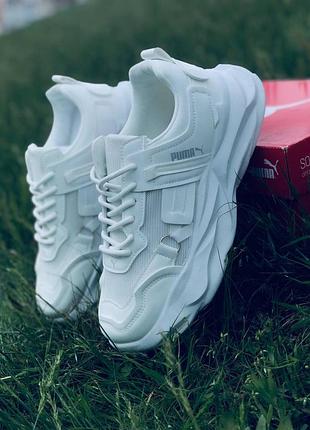 Мужское кроссовки puma беллые летние текстиль кроссовки пума мужские белые кроссовки puma