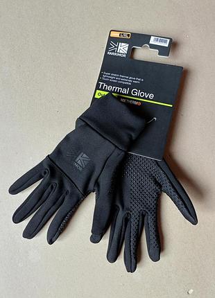 Спортивные термо перчатки перчатки утепленные подростковые karrimor thermal. новые с этикетками оригинал. размер l-xl, подойдет для женщин