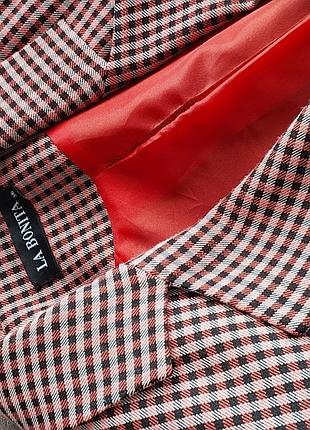 Женский пиджак клетку