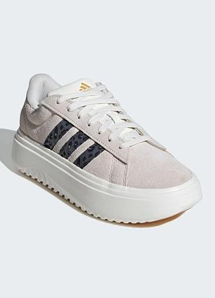 Кроссовки женские adidas grand court platform beige ie3620