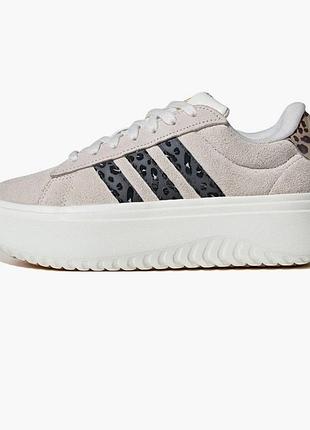 Кроссовки женские adidas grand court platform beige ie36206 фото