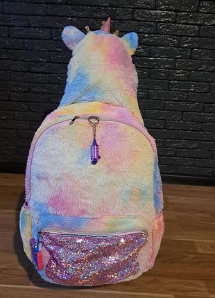 ‼️ дитячий плюшевий рюкзак underonesky letty unicorn з капюшоном