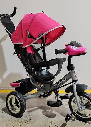 Детский трехколесный велосипед best trike (69-732) музыка, usb, bluetooth