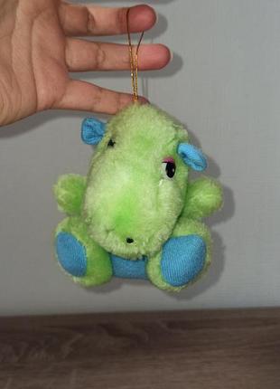 Бегемотик, мягкая игрушка, подвес