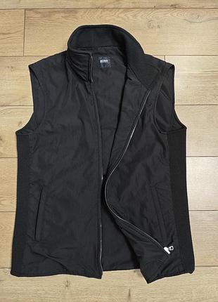 Hugo boss р m жилетка мужская черная жилетка