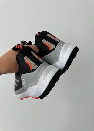 Кроссовки adidas terrex gore-tex low beige/black/grey 5