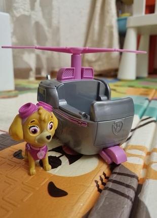 Щенячий патруль скай с вертолетом paw patrol, skye's helicopter vhicle