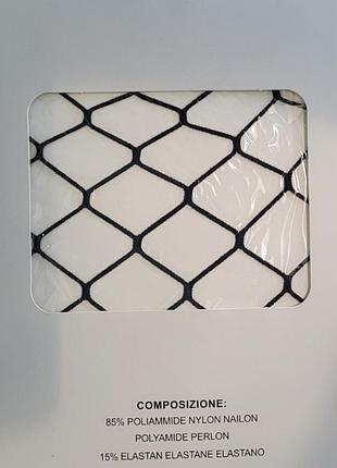 Do2178 чорні колготки крупна сітка