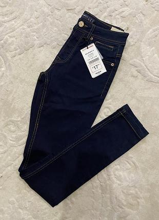 Темно-синие джинсы для подростка, мужские джинсы