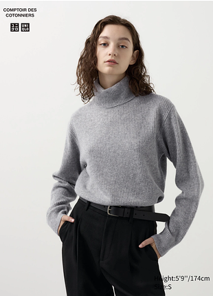 Гольф кофта из овечьей шерсти lambswool uniqlo