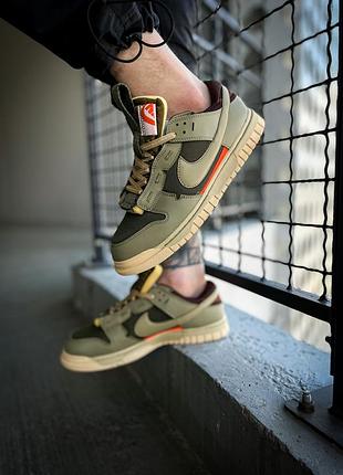 Кроссовки nike dunk low remastered "olive"