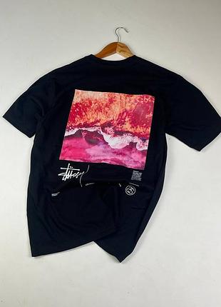 Стильная футболка от бренда stussy black