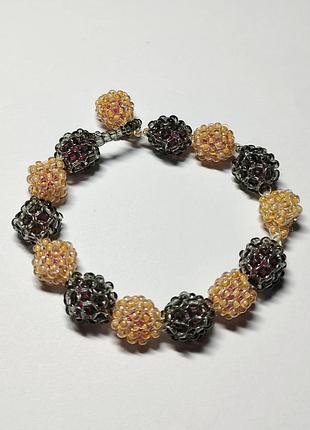 Браслет шамбала из бисера