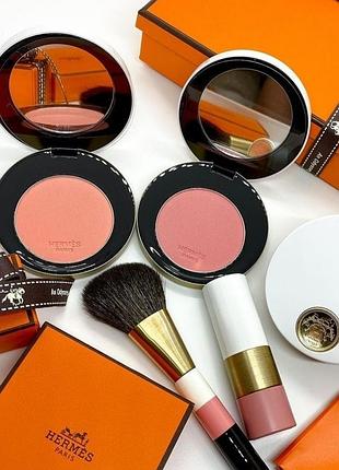 Рум'яна рум'яна пудра hermes rose silky blush powder ермес ермес эрмес эрме