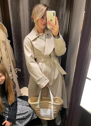 Тренч плащ massimo dutti zara довгий cos