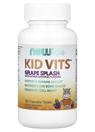 Kids vitstm, витамины для детей, ягодный лимонад, 120 жевательных таблеток