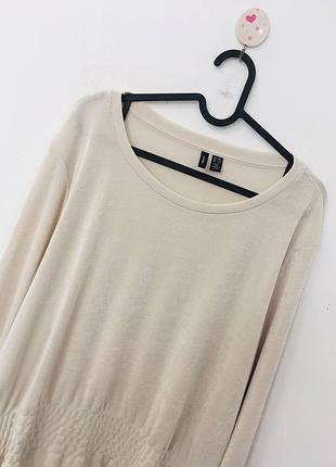 Бежева гладка ошатна кофта vero moda 2хл/3хл5 фото