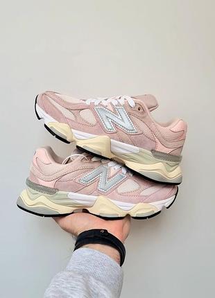 Женские кроссовки new balance 9060 pink 1950 беланс розового цвета