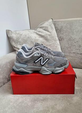 Женские кроссовки new balance 9060 grey 1950 беланс серого цвета