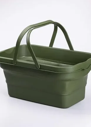 Sj-0120gr кошик для пікніка зі столиком розкладний 44х26х23 см, зелений>