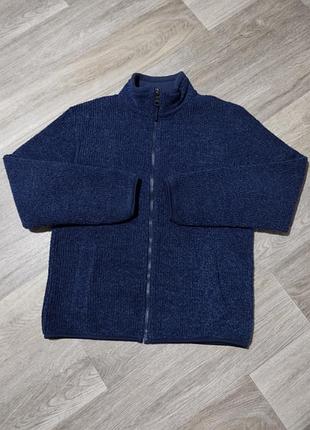 Чоловіча толстовка на блискавці/куртка на флісі/m&amp;s/жовтогарячий одяг/світшот/флиска/тривка