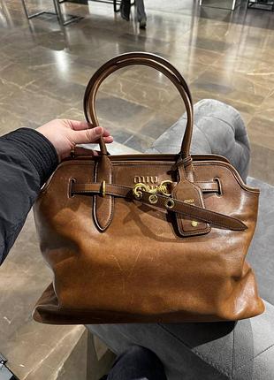 Сумка миу люкс кожа мыу