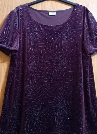 Amaranto- шикарный блузон, велюр, люрекс💜🗯 узорами 💜🗯
