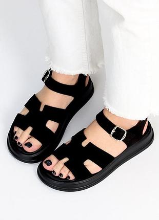 Босоножки натуральная замша