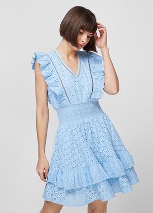 Женское платье guess с рюшами
