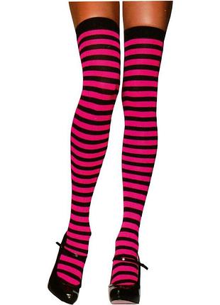 Длинные полоскатые носки чулки гольфы