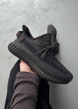 Кроссовки adidas yeezy v2, black reflective
