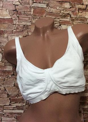 Бюстгальтер р.95d без поролона лиф без косточек точечки,бавовна