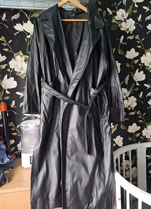 Жіночий плащ зі штучної шкіри issa+