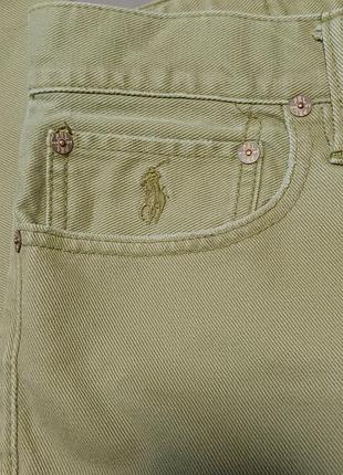 Талия 88 см polo ralph lauren хаки толстые джинсы size 32 175/82 a 100% сotton 9