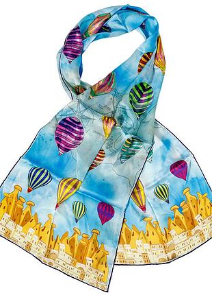 Натуральний шовк новий шарфик з візерунком