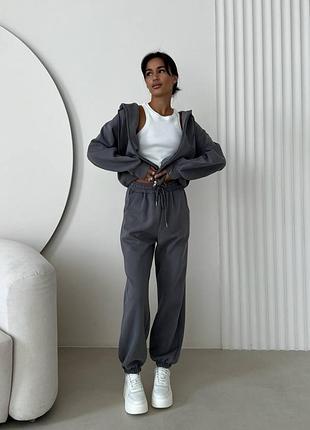 Жіночий спортивний костюм трійка з топом преміум якість